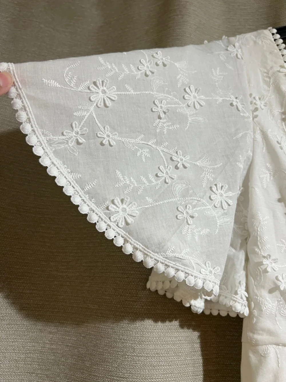 Showpo "Fancy A Spritz" White Eyelet Floral Mini Dress Romantic Festival - Picture 7 of 12